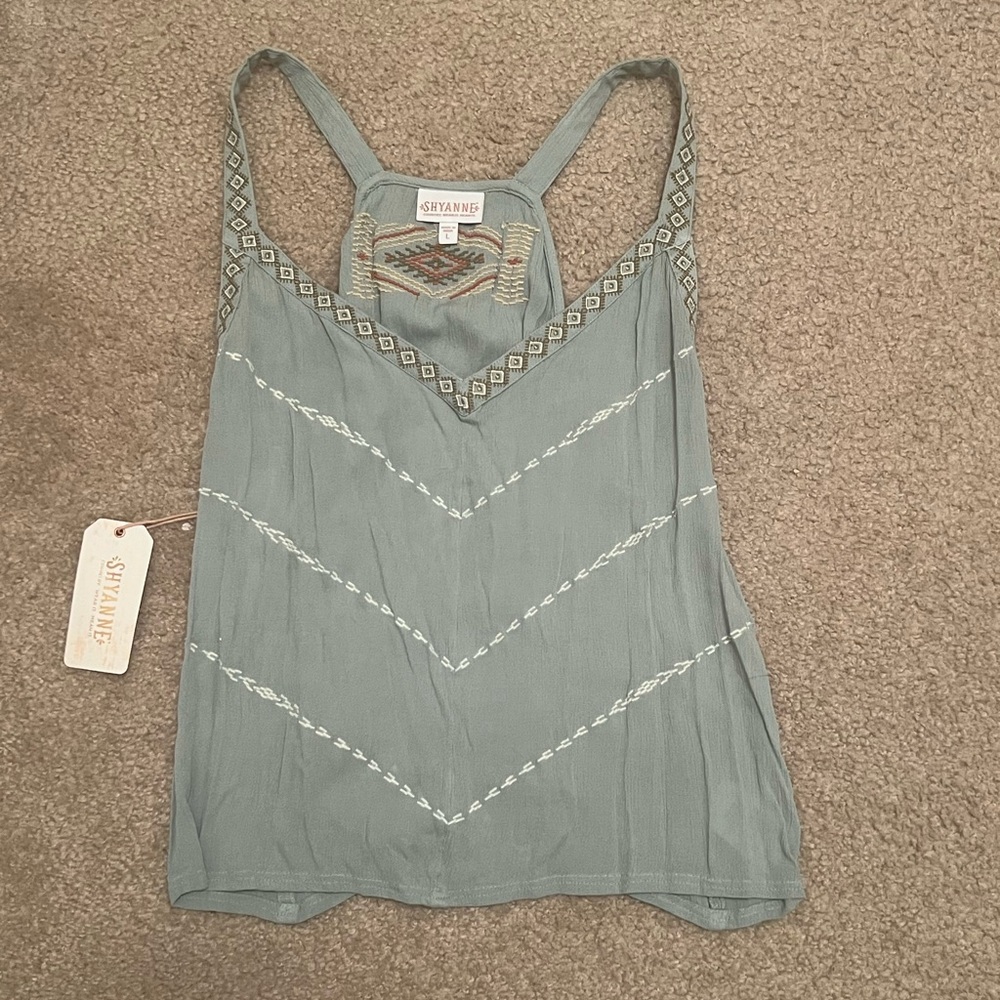 Shyanne Women's Embroidered V-
Neck Slate Cami